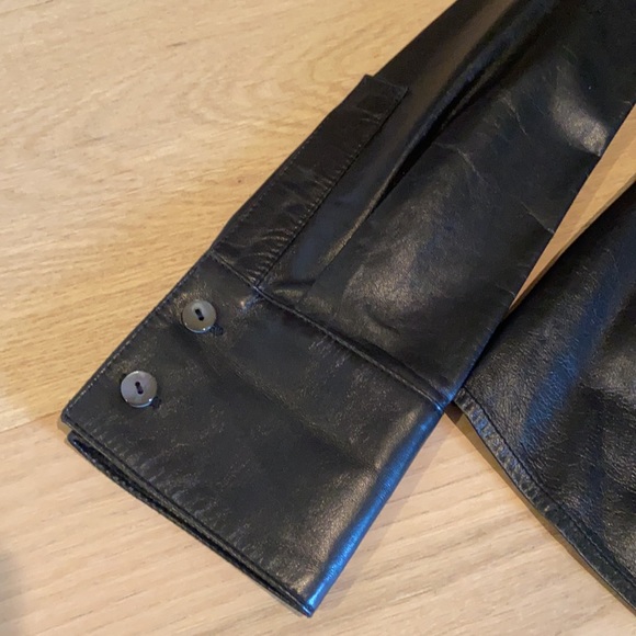 Lafayette 148 Genuine Leather Shirt - Picture 9 of 12